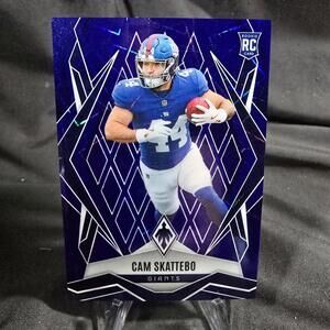 2025 Phoenix Cam Skattebo blue Laser /75 New York Giants RC Color Match